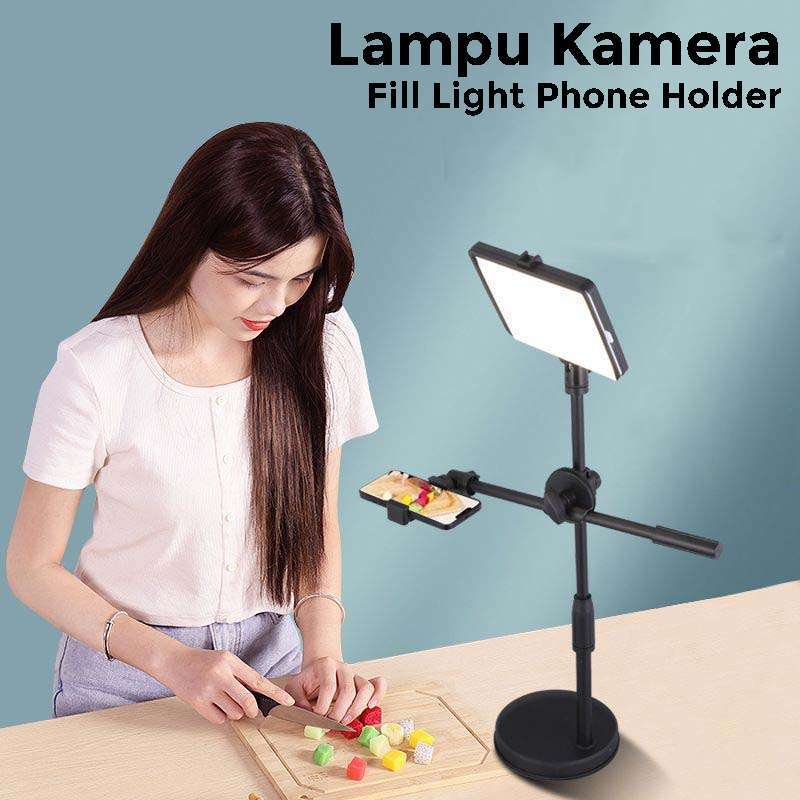 ZUIDID Lampu Kamera Fill Light Phone Holder Overhead 3in1 Color