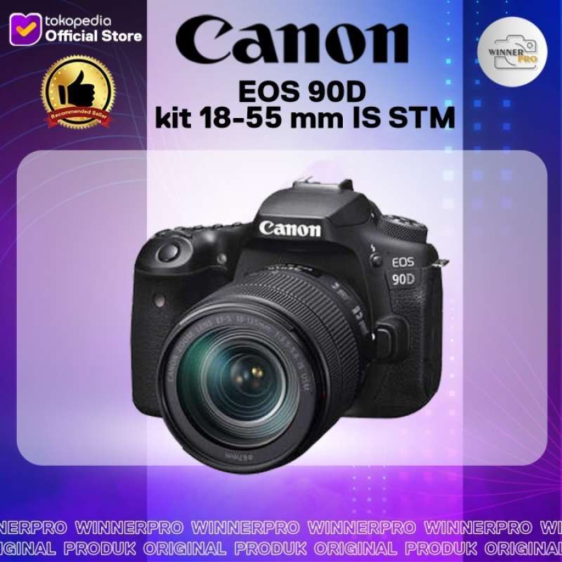 Jual Canon Eos 90d Kit 18-55 Mm Is Stm/canon Eos 90d Kit 18-55 Mm Is ...