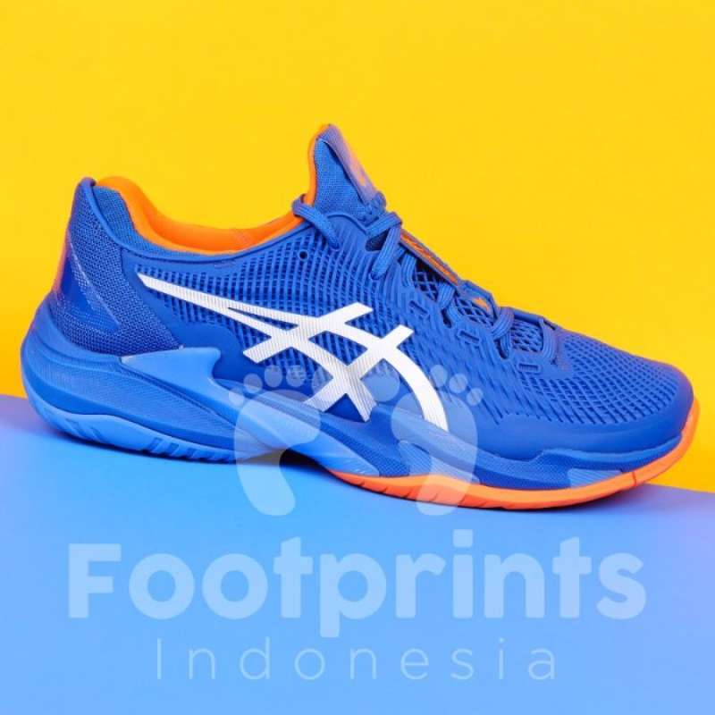 Jual Footprints Indonesia Sepatu Tenis Asics Court Ff 3 Novak White Tuna Blue Tennis Shoes Ori