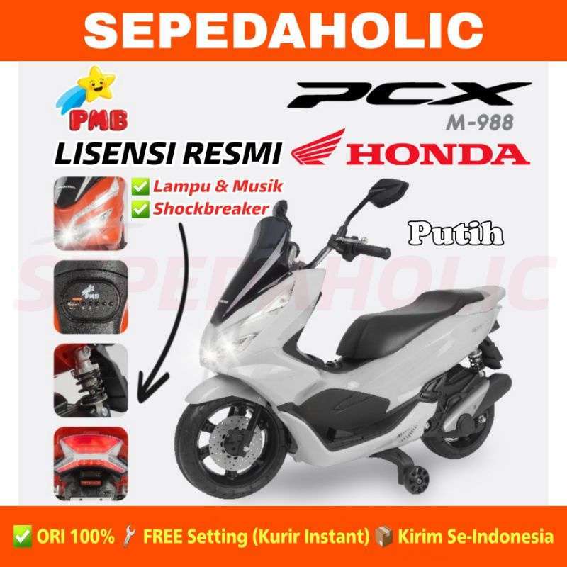 Jual Motor Motoran Aki PMB M 988 Honda PCX (Lisensi Resmi) Mainan Anak
