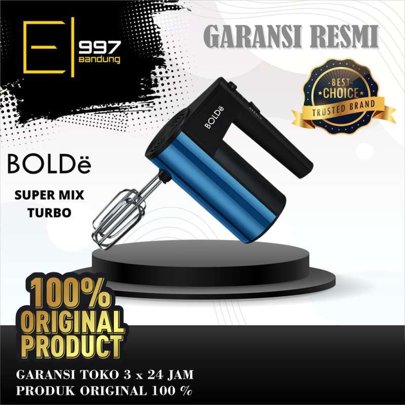 Jual Hand Mixer Bolde Super Mix Turbo , Stainless Steel 5 Speed