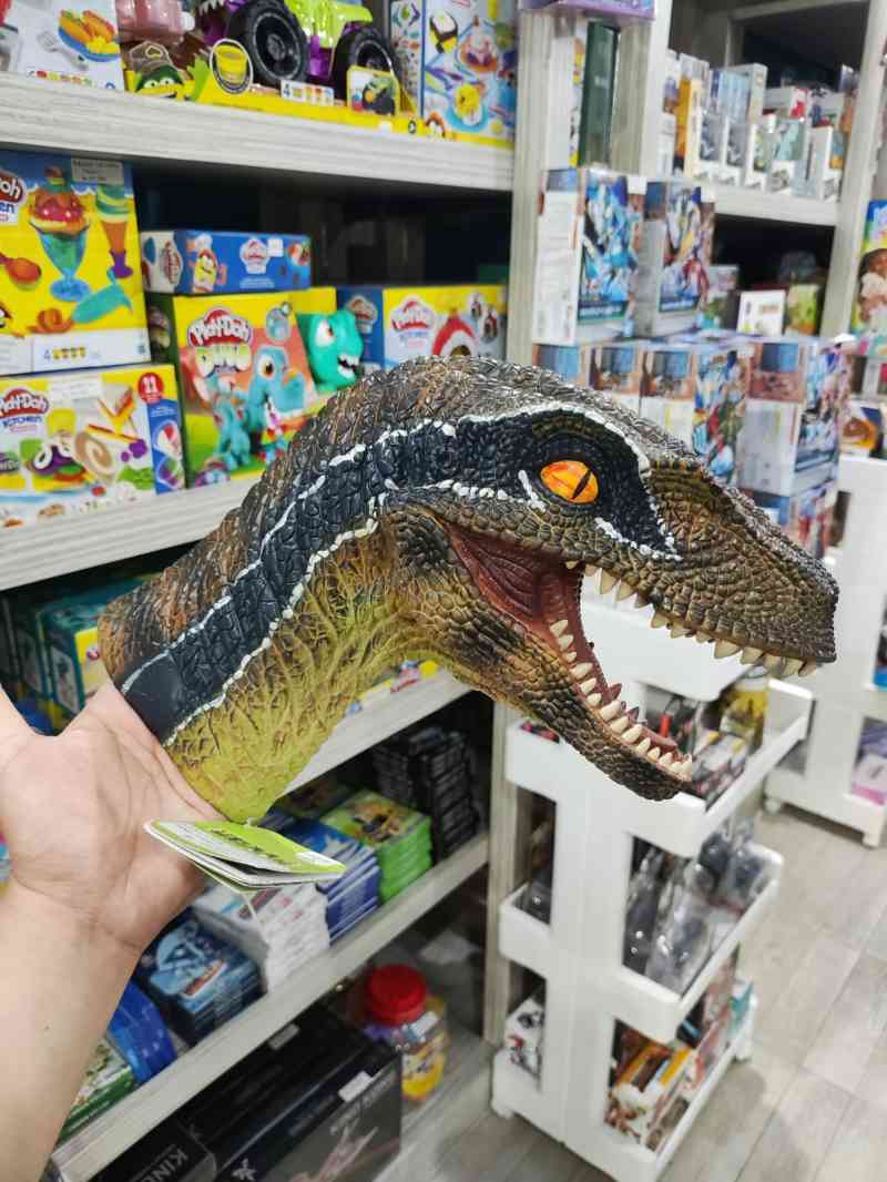 Jual Dinosaurus Raptor Head Kepala Dino Velociraptor Delta Hand puppet ...