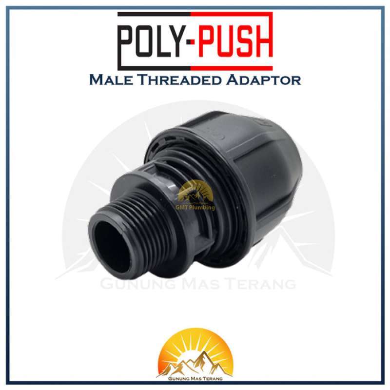 Jual Poly Push Fitting Hdpe 63 X 2 Male Threaded Adaptor Sok Drat Luar