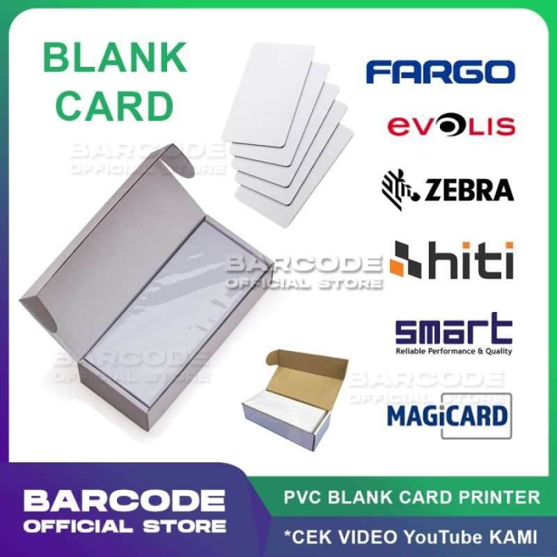 Promo KARTU BLANK ID CARD Bahan PVC Putih Polos Uk Standard ATM isi ...