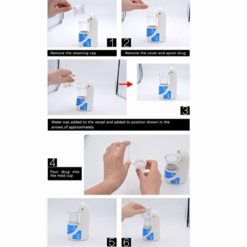 Jual Alat Uap Terapi Pernapasan Ultra Sonic Inhale Nebulizer Di Seller ...