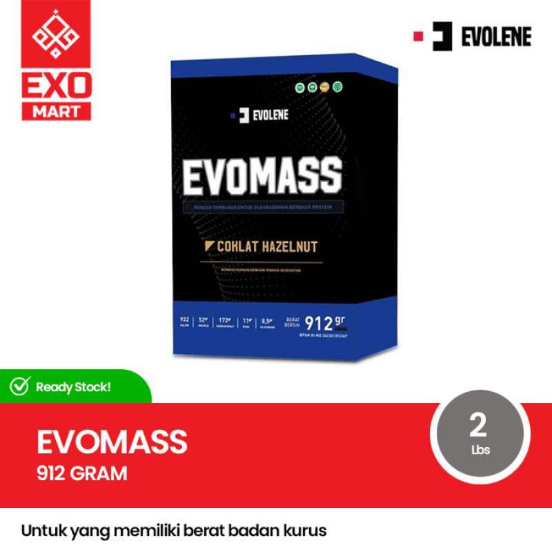 Promo Evolene Evomass 912 Gr 2 Lbs Susu Protein Fitness Gym 912Gr