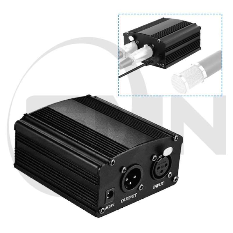 Promo Phantom Power Microphone 1 Channel 48V power Supply for mic