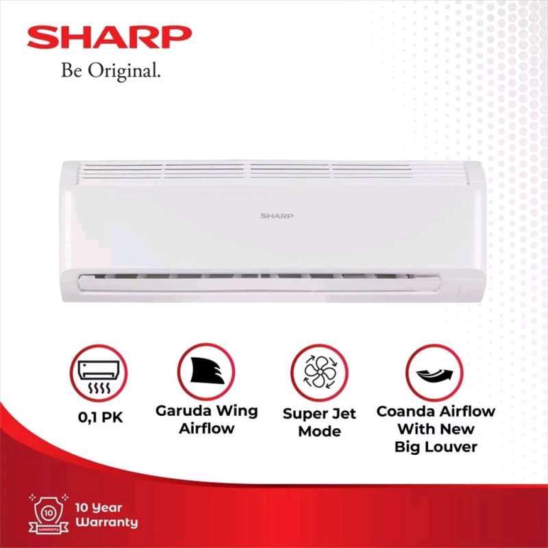 Jual AC SHARP 1 PK AH A9BEY / AHA9BEY 1 PK SUPER JET INDOOR OUTDOOR