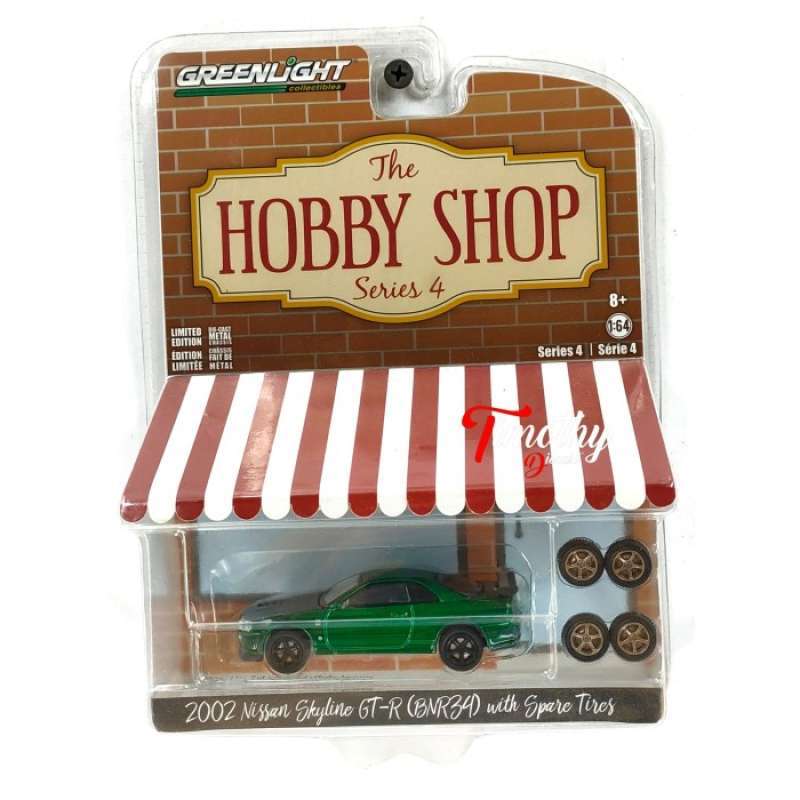 Promo Greenlight Green Machine 2002 Nissan Skyline GTR R34 Timothy