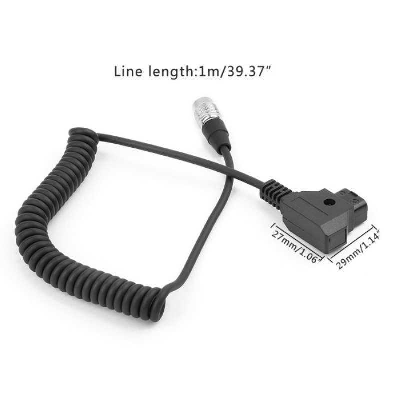 Cavo Alimentazione D-Tap A Hirose 4 Pin Maschio – Per Sound Devices, ZAXCOM, Zoom F8, Lunghezza 45 Cm