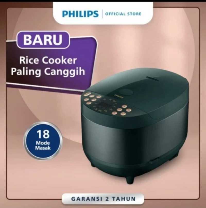 Jual PHILIPS RICE COOKER FUZZY LOGIC DIGITAL HD 4515 1.8 LITER HIJAU