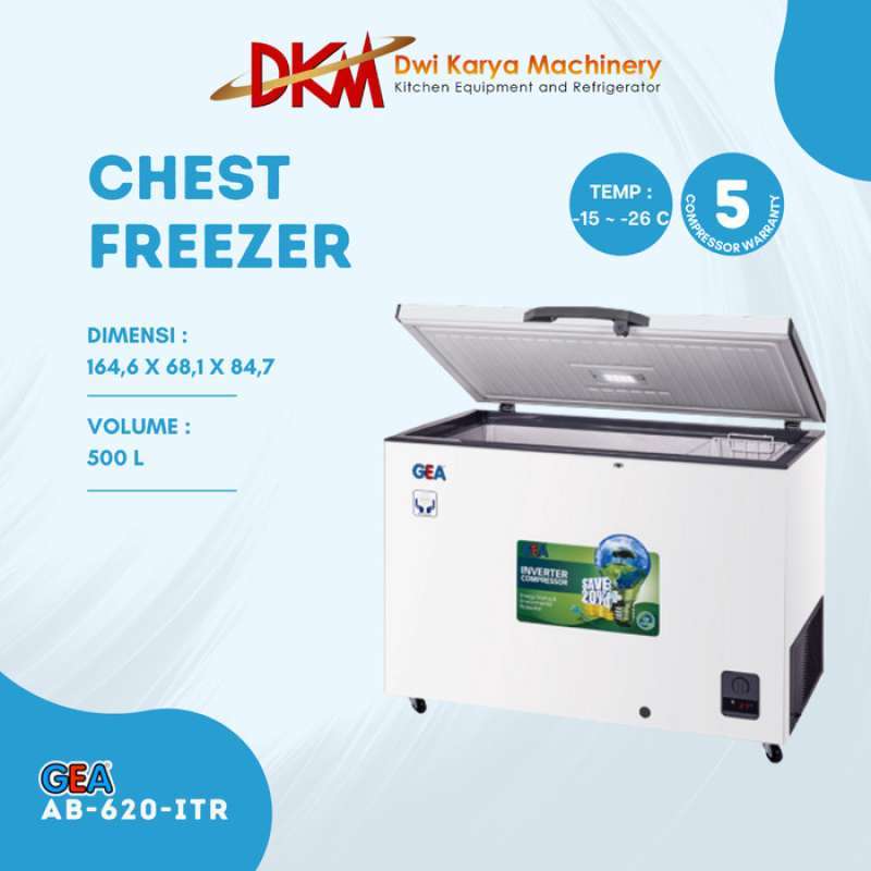 Promo Chest Freezer Gea Ab620Itr / Ab 620 Itr Freezer Box Frozen Food