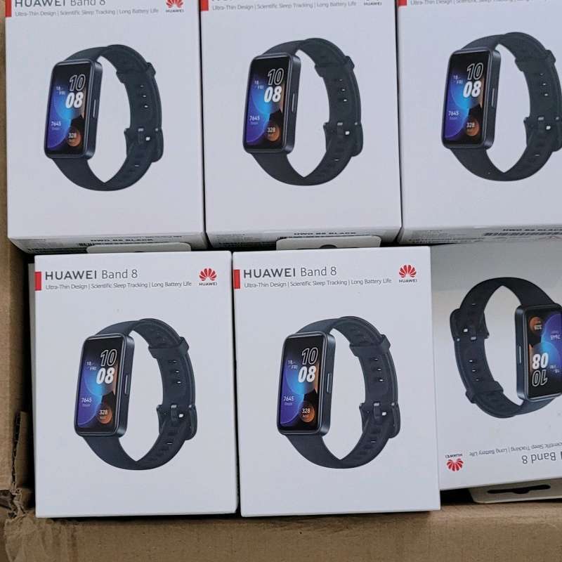 HUAWEI Band 8 Smart Watch, randloos touchscreen, slaapmonitoring, 100 trainingsmodi, snel opladen, duurzaam, 10001 wijzerplaten om uit te kiezen, waterdicht, compatibel met iPhone en Android