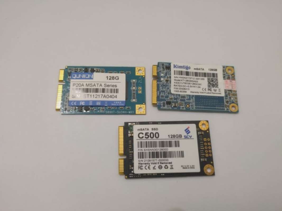 Lot De 4 Disques SSD MSATA 128 Go, Neufs, Pour Ordinateur Portable/défaut