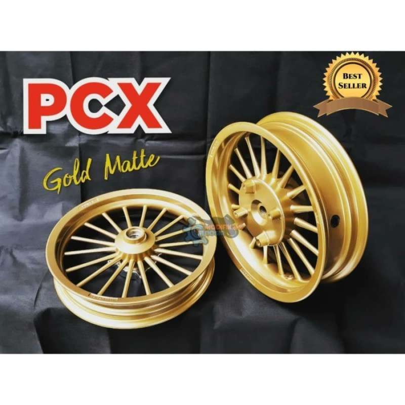 Promo Velg Tapak Lebar Power Pcx 150 New Classic P18 Gold Mate 100%