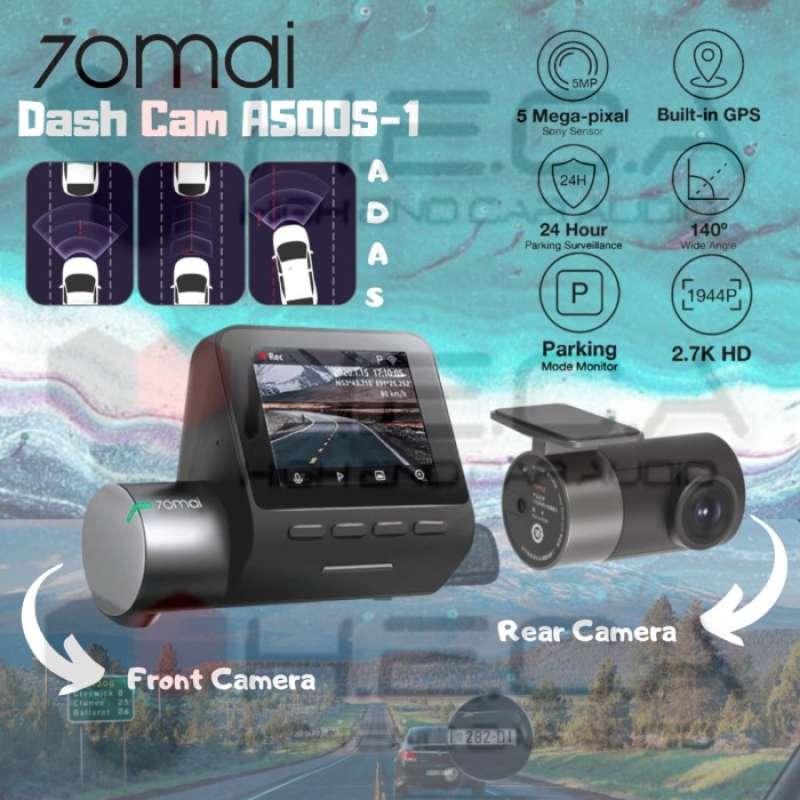 Promo 70mai A500S-1 Front & Rear Dashcam 1944P Camera DVR CCTV Recorder ...