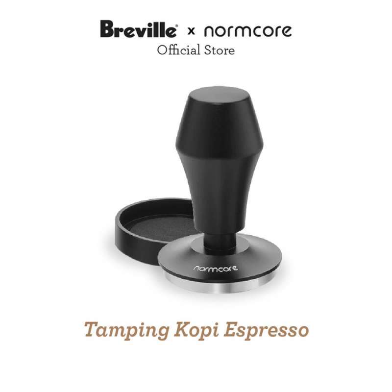 Normcore Espresso Tamper V4 – Federbelastet, Mit Titan-Beschichtung & Holzgriff, 58,5 Mm