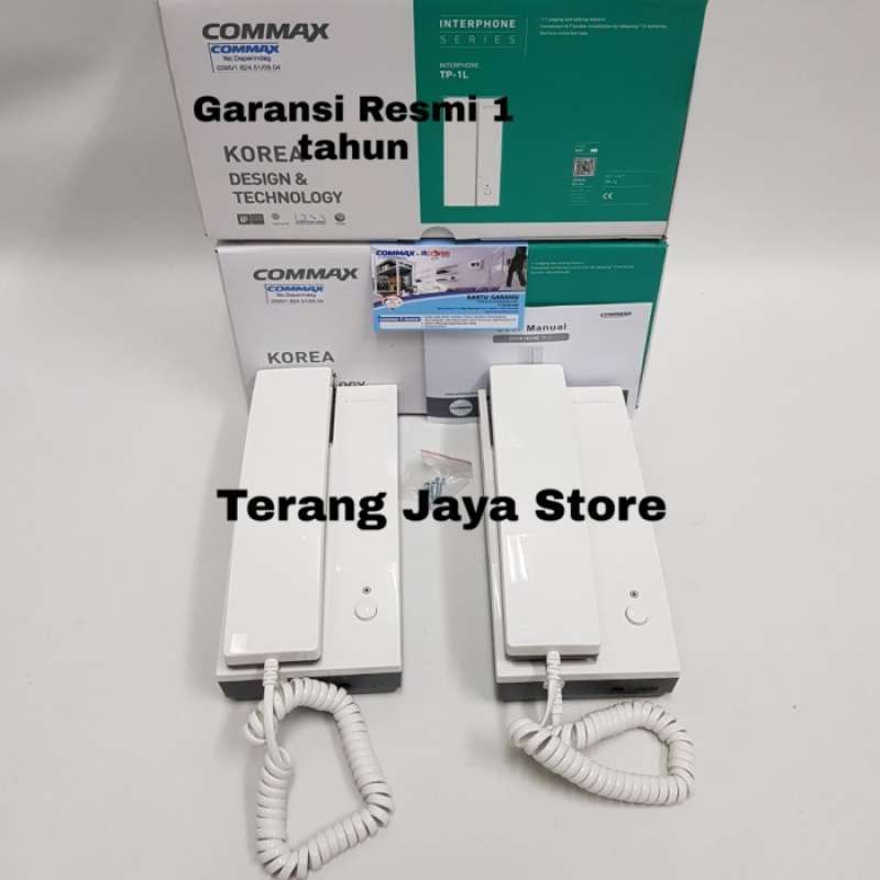 Jual Interphone Commax TP-1L (2 Unit) Intercom Commax TP-1L di Seller ...