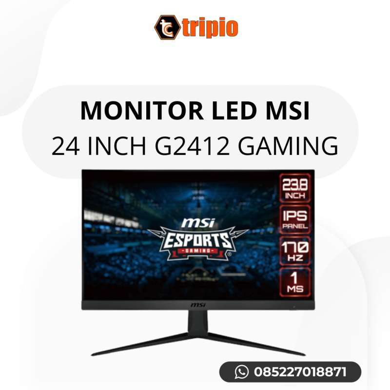 Jual MONITOR LED MSI 24 INCH GAMING G2412 170hz di Seller tripio ...