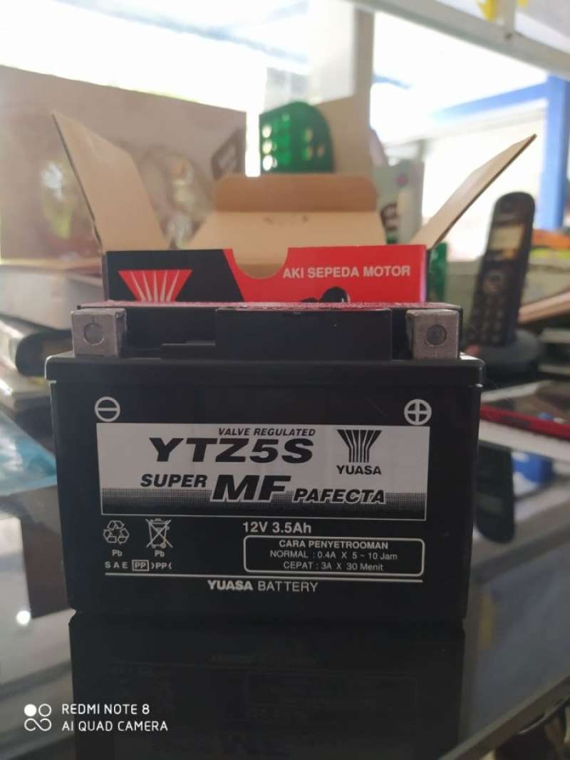 Promo Aki Motor Yamaha R15 Yuasa Mf/Kering Ytz5S 12V/3,5Ah Diskon 23% ...