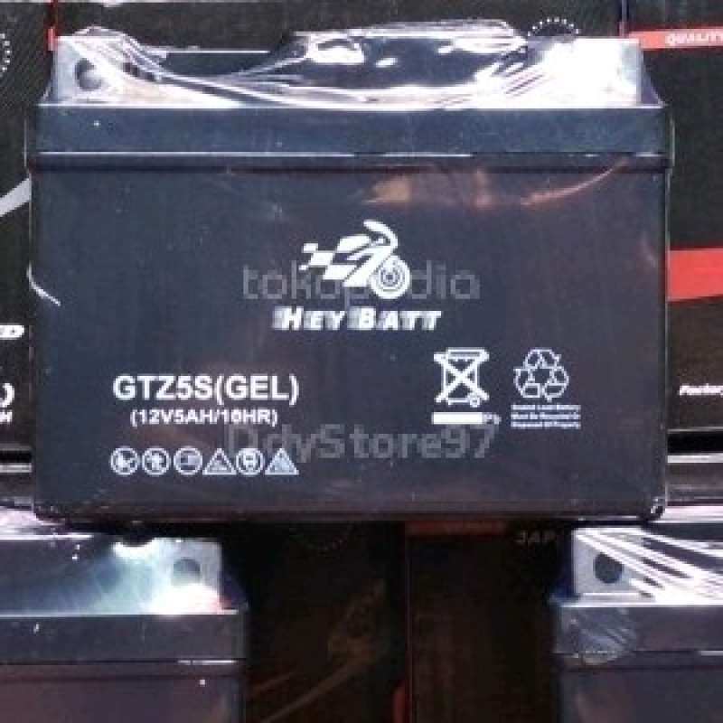 Jual Aki GTZ5S kering motor Honda Yamaha Suzuki HEY BATT GEL Accu Beat