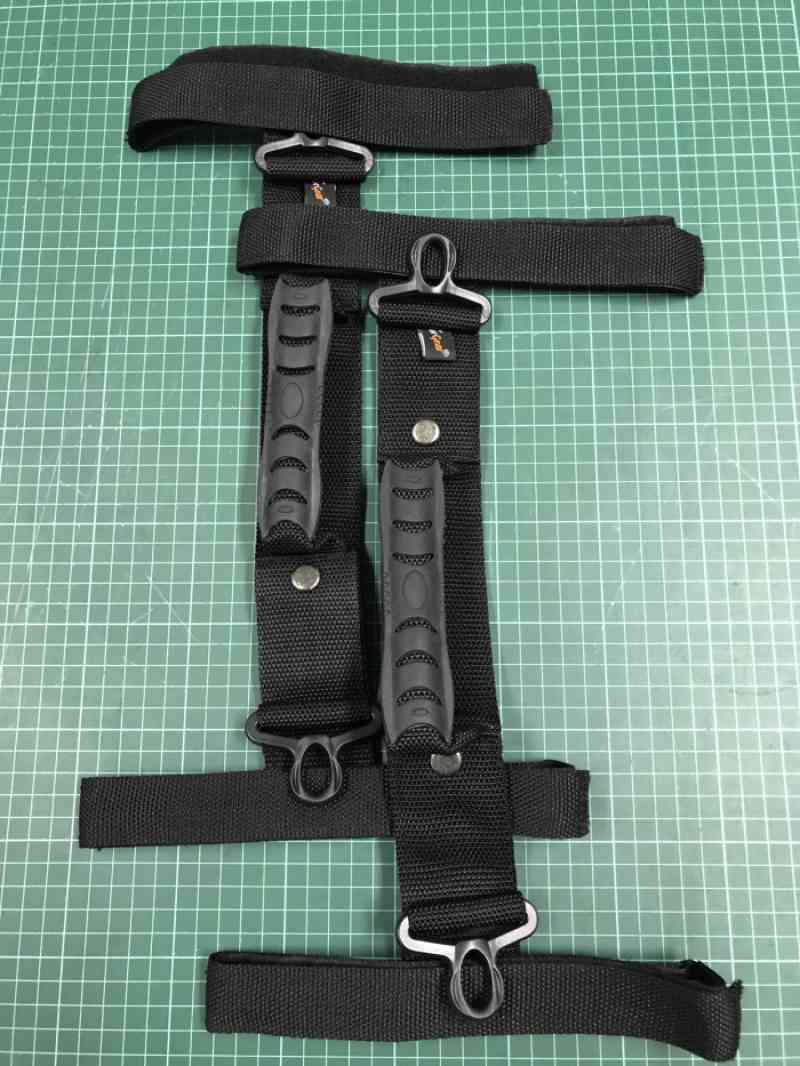 Promo MOTOR GEAR BOX HANDLE STRAP UNIVERSAL SET PAIR (HEPCO, TOURATECH