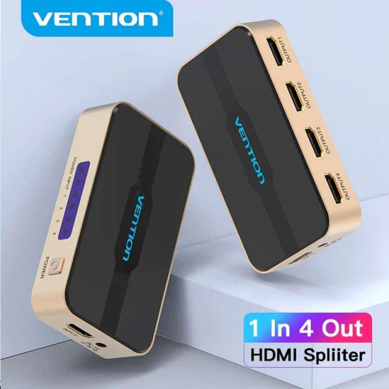 Jual Vention ACCG0 1 In 4 Out HDMI Splitter Black di Seller PT ...