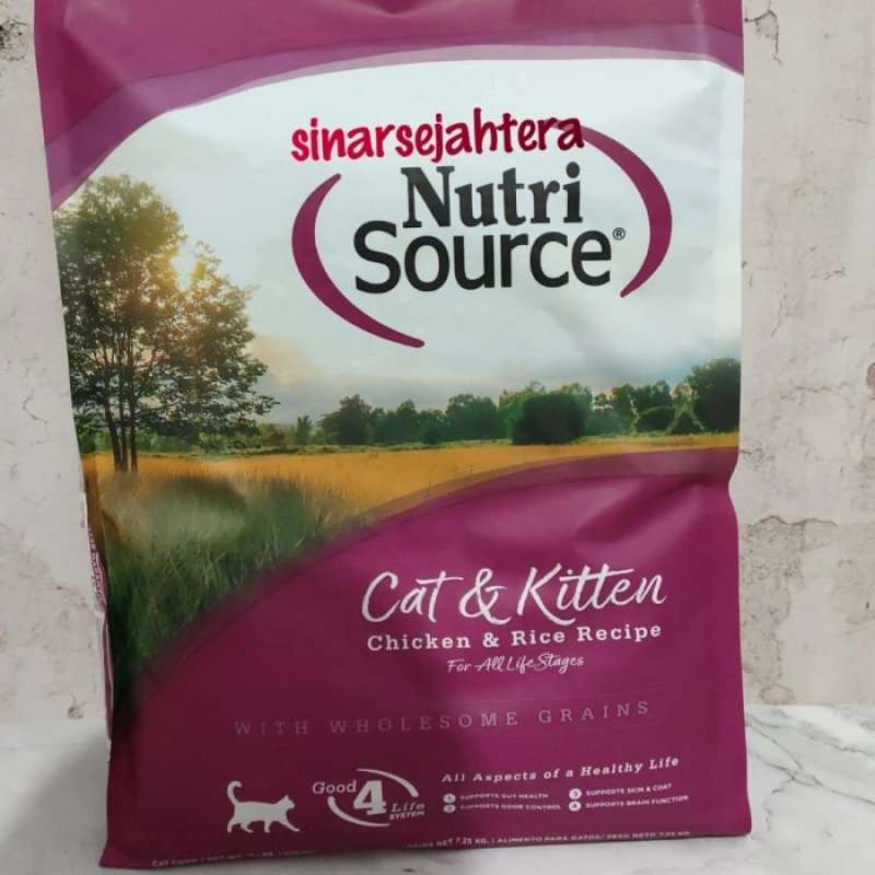 Promo Nutrisource Nutri Source Cat & Kitten Chicken And Rice Formula 7.25 Kg Diskon 33 Di
