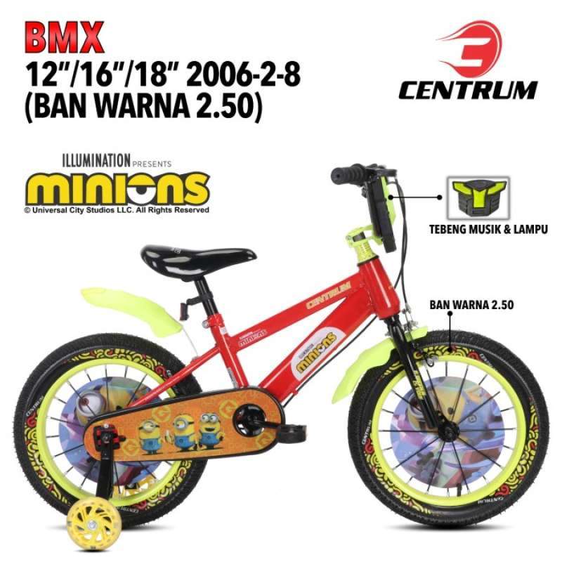 Jual Sepeda Anak Bmx 12 Inch Centrum Minion Terbaru Di Seller Masteguh Tugu Selatan Kota Jakarta Utara Blibli