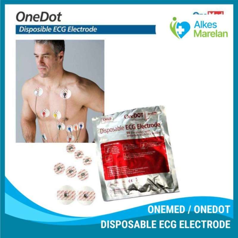 Jual Onemed Onedot Ecg Electrodes With Pregelled Ag/agcl Sensor Di