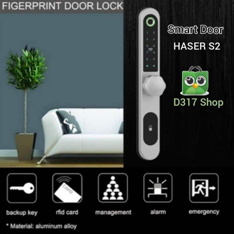 Smart Lock For Sliding Door Promo Smart Door Lock Haser S2 Untuk Pintu Geser/sliding Door - Sliding ...
