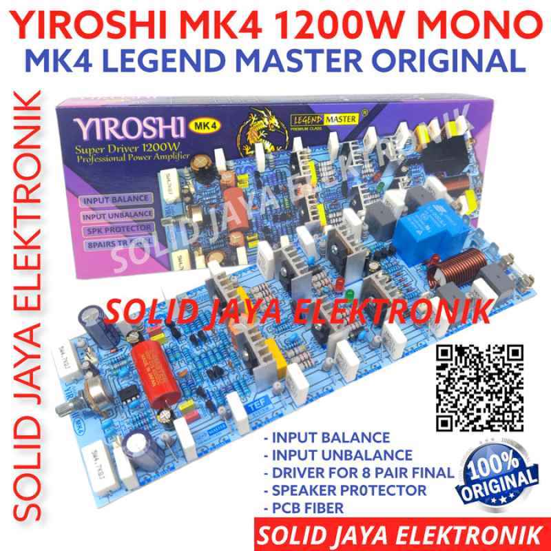Promo Kit Driver Yiroshi Mk 4 Mk4 Mk-4 Power Amplifier 1200w Tanpa Tr