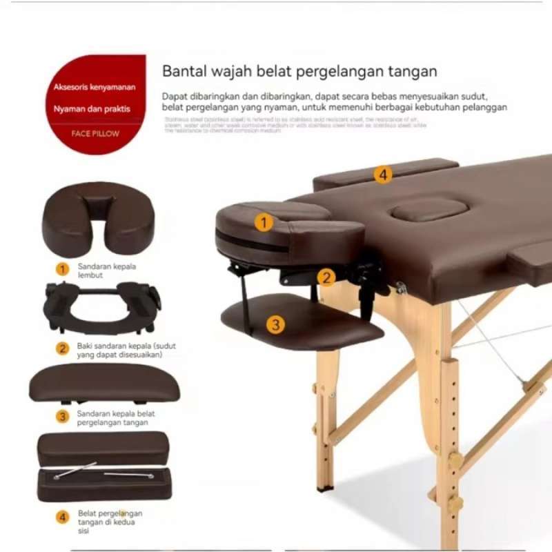Jual Kursi Ranjang Kasur Medis Lipat Bed Gua Sha Salon Terapi Pijat ...