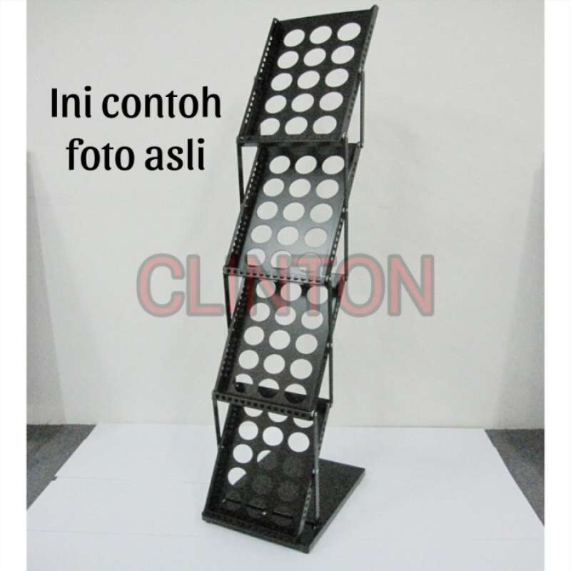Promo Rak Brosur Besi Rak Pameran Besi 4 Susun Rak Display Rak Majalah ...