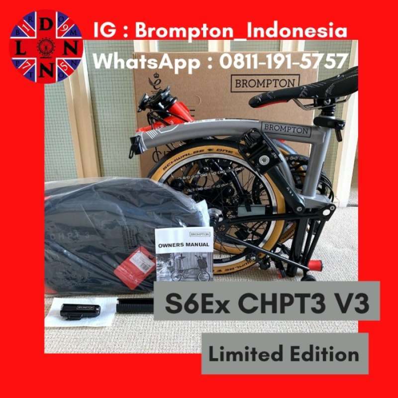 Jual Promo Jual Sepeda Brompton Chpt3 V1 V2 V3 New Chapter 3 X David Millar V3 Bag Lampu Di Seller Bayanaka Rawa Buaya Kota Jakarta Barat Blibli