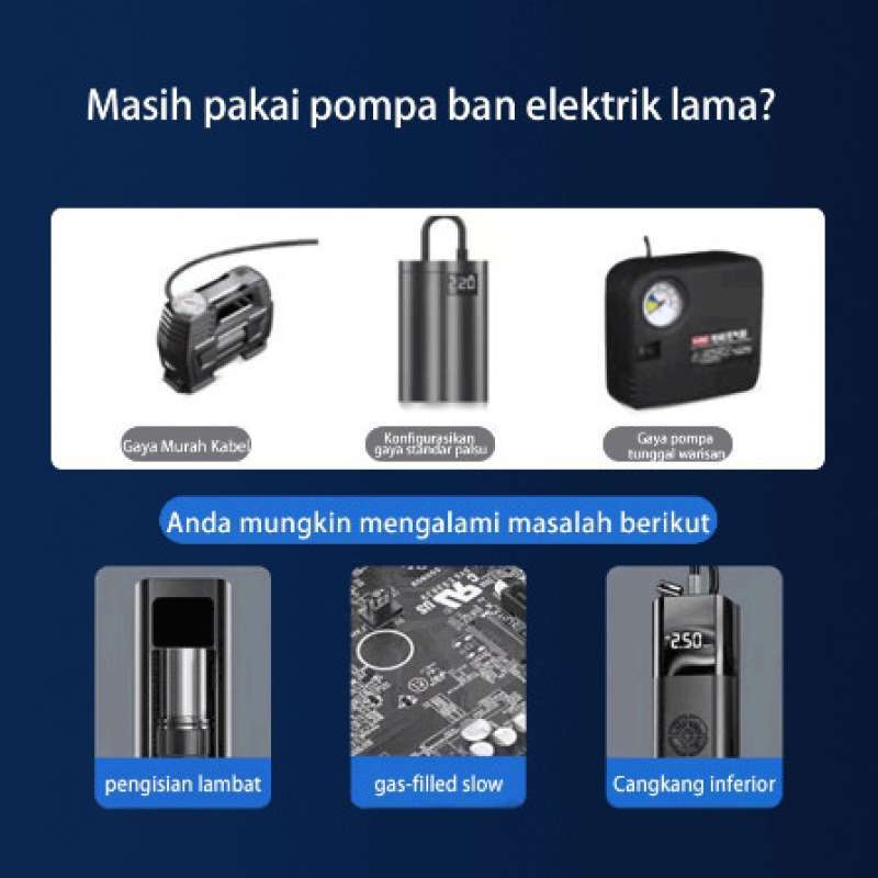 Promo Alat Kompresor Udara Listrik Inflator Pompa Angin Elektrik Kompa ...