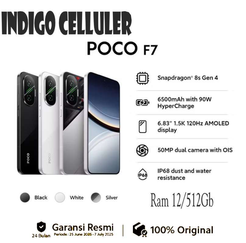 POCO F7 ブラック 12GB RAM 512GB ROM Xiaomi Poco F7 5G 512GB ROM