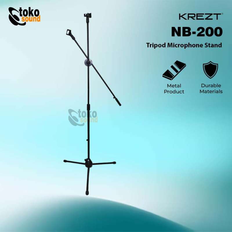 Jual Krezt Pro Nb200 Nb 200 Boom And Straight Microphone Stand
