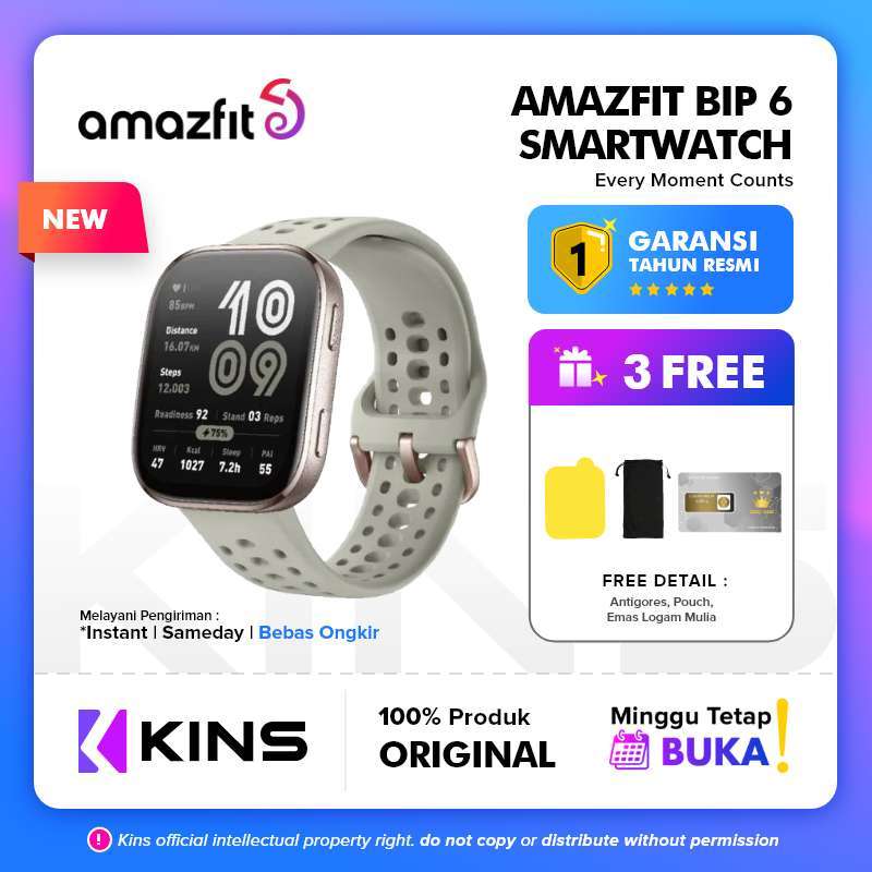 Amazfit BIP Smart Watch 46mmAI Voice AssistanceMaps with GPS 140 Sports  ModesHealth Monitoring