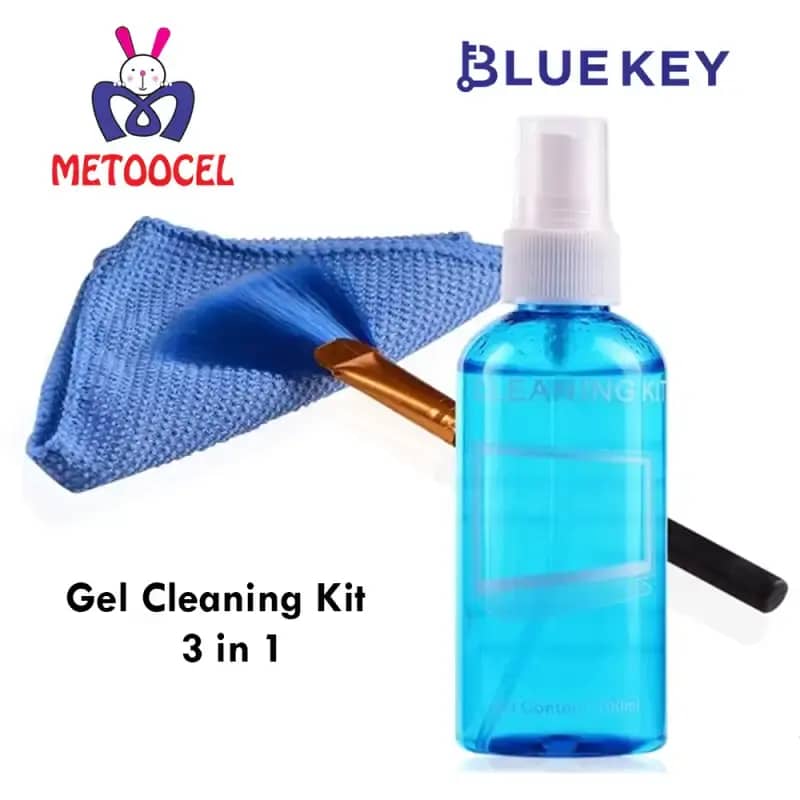 Bluekey BLK 009 Gel Cleaning Kit: Pembersih Layar 3in1 untuk Laptop, Lensa Kamera, dan Smartphone dengan Kuas dan Lap Anti-Statik, Ideal untuk Semua Layar