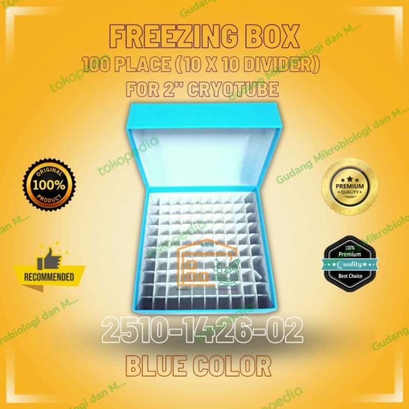 Promo Cardboard Freezing Box 100 Place (10x10 divider),for 2 Cryotube