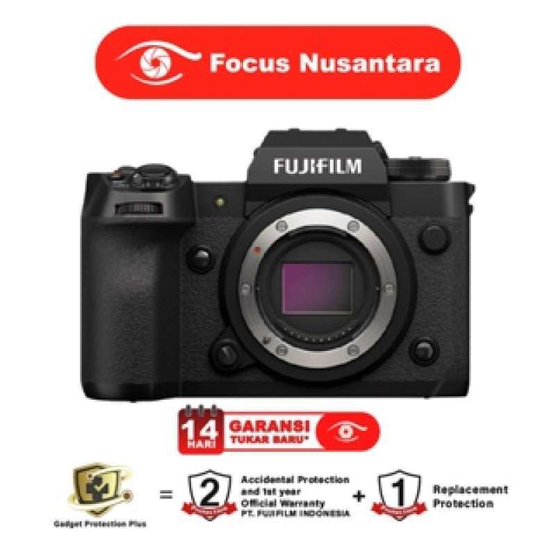 FOCUS NUSANTARA FUJIFILM X-H2 Body Only FUJI XH2 Kamera Mirrorless  Garansi Resmi