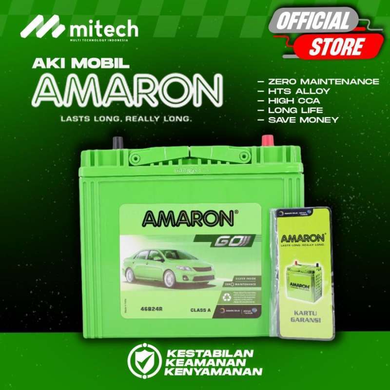Jual Aki Mobil Toyota Corona Lama NS60 / 46B24R Amaron GO Aki Kering