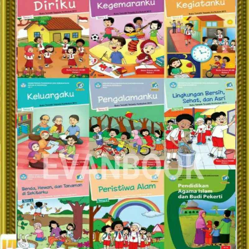 Promo Paket Buku Tematik Kelas 1 Lengkap Satu Tahun Tema 1- 8 Dan Pai ...