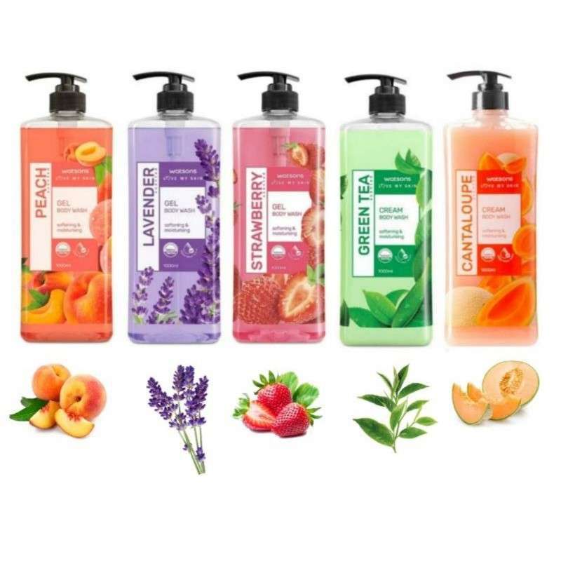 Promo Sabun Mandi Watson Body Wash Gel 1L/WATSONS Scented Cream Body