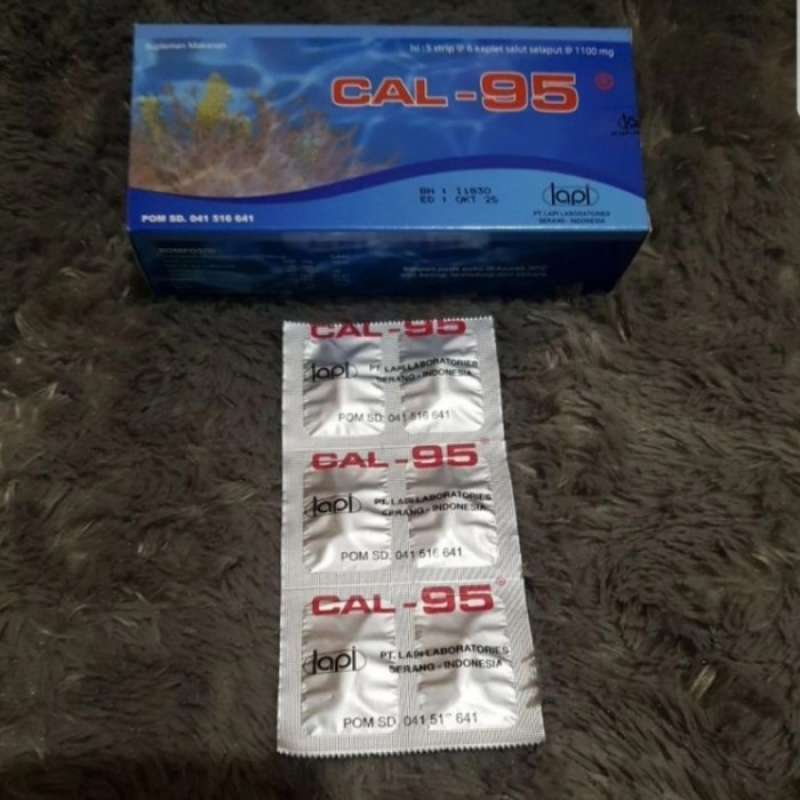 Promo cal-95 1 box 30 kaplet suplemen kesehatan tulang/ibu hamil dan ...