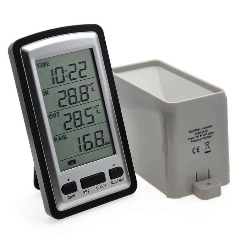 Promo Rain Gauge Ukur Curah Hujan Wireless Rainfall Meter Tester