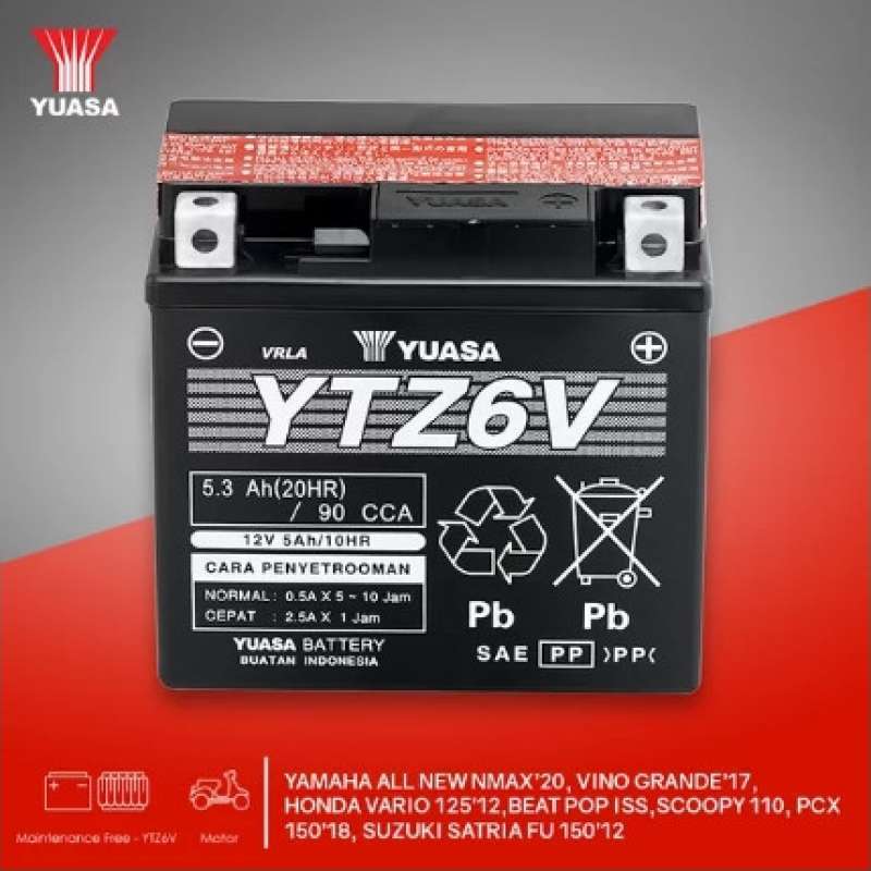 Promo Aki Motor Yamaha NEW NMAX N MAX Yuasa YTZ6V Vario 125 150 PCX ADV