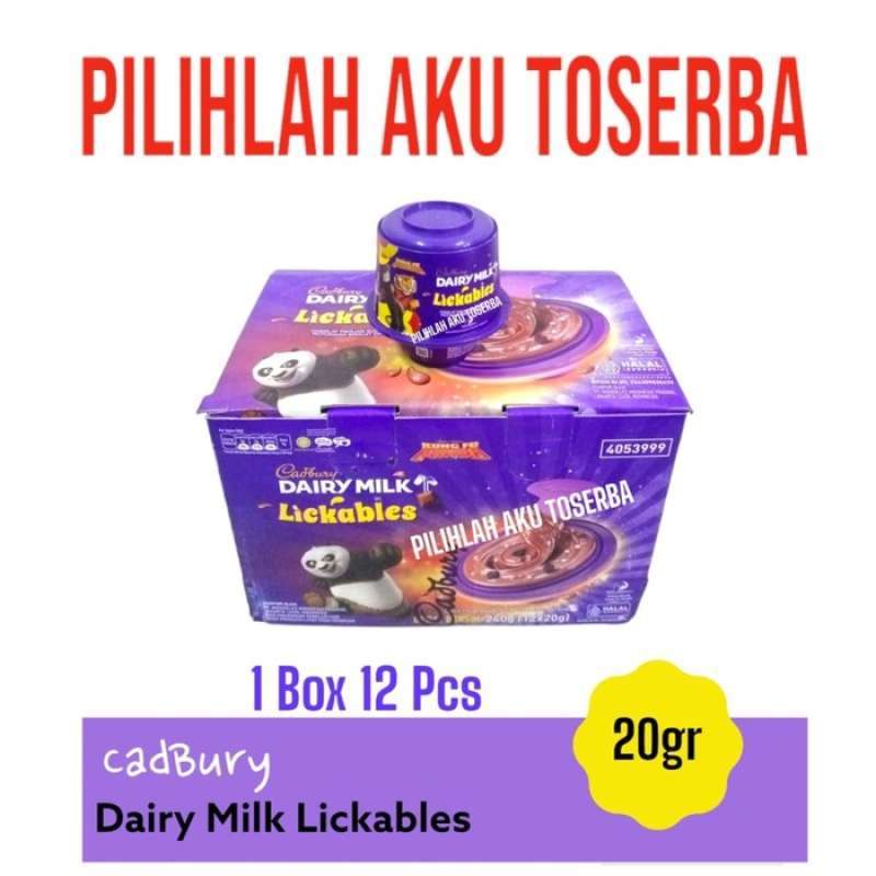 Promo Cadbury Cokelat Dairy Milk LICKABLES ( HARGA 1 BOX ) Diskon 10