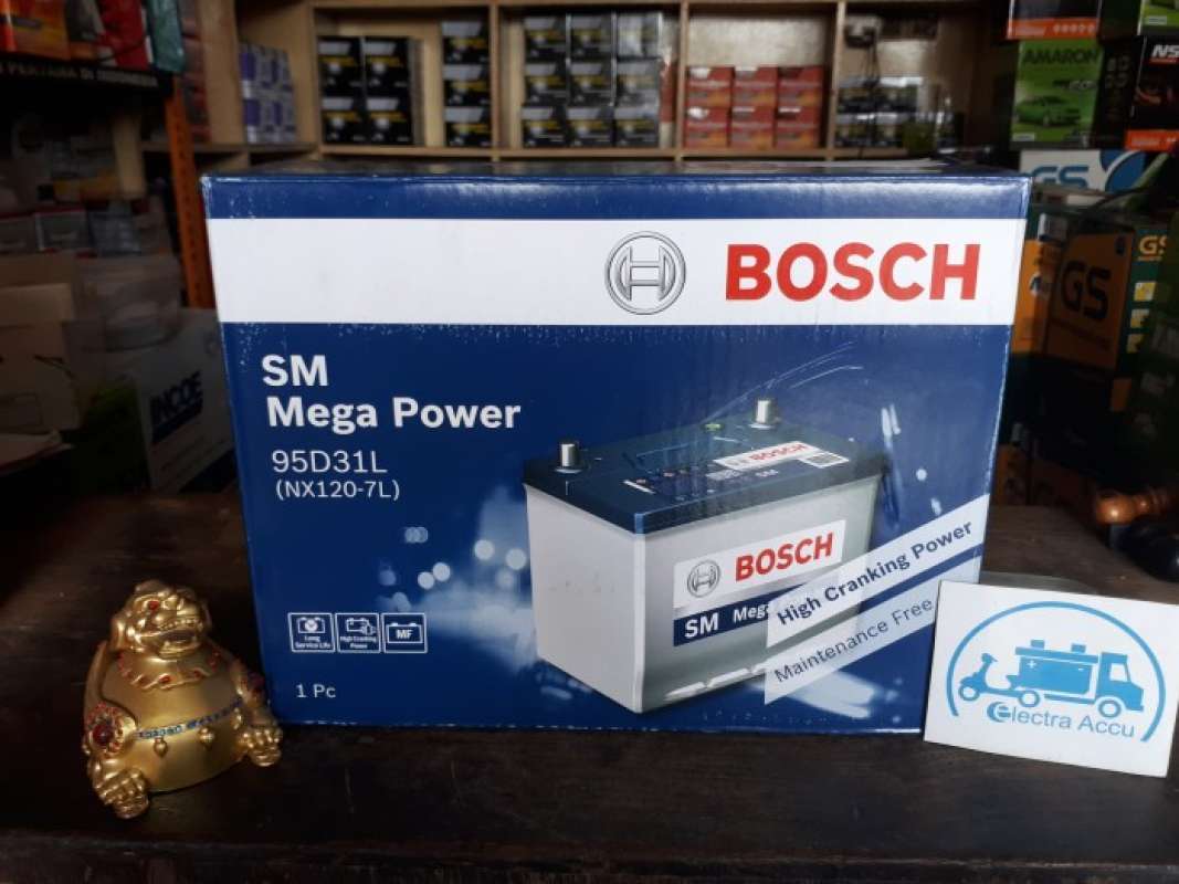 Jual Aki Mobil Mitsubishi Pajero Sport NX120-7L / 95D31L Bosch Accu